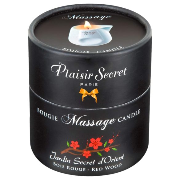 Plaisirs Secrets Κόκκινο Ξύλο - κερί μασάζ (80ml)