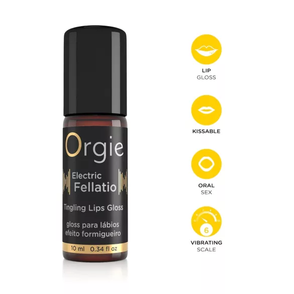 Orgie Electric Fellation - μυρμηκιάζον lip gloss (10ml)