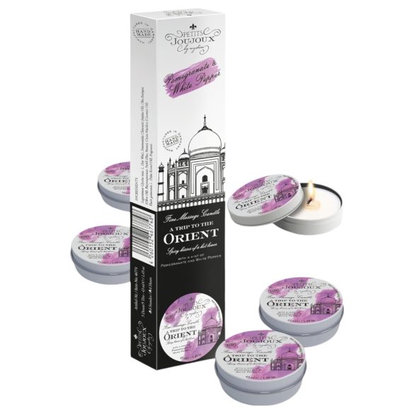 Petits Joujoux - Κερί μασάζ ροδιού & λευκού πιπεριού (5x43ml)
