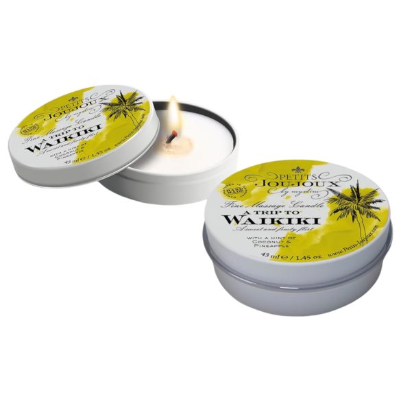 Petits Joujoux Waikiki - Κερί Μασάζ Κοκοφοίνικας-Ανανάς (43ml)
