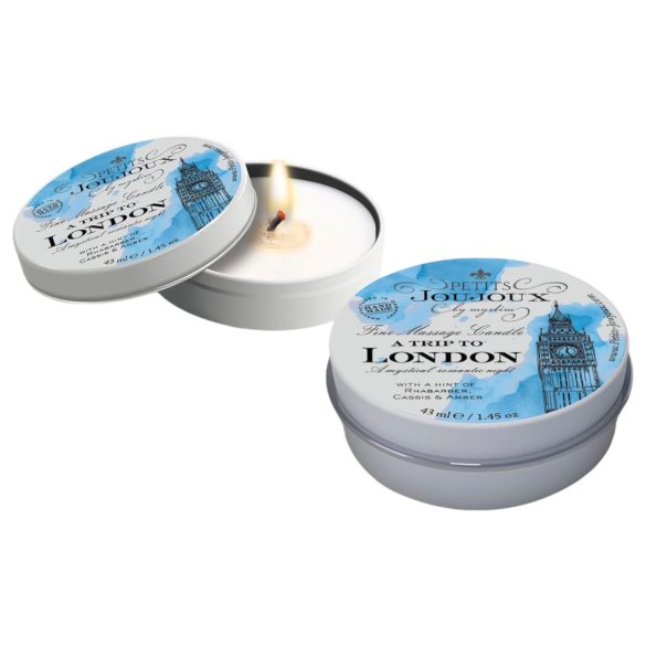 Petits Joujoux London - κερί μασάζ - ρεβένι & κεχριμπάρι - 43ml