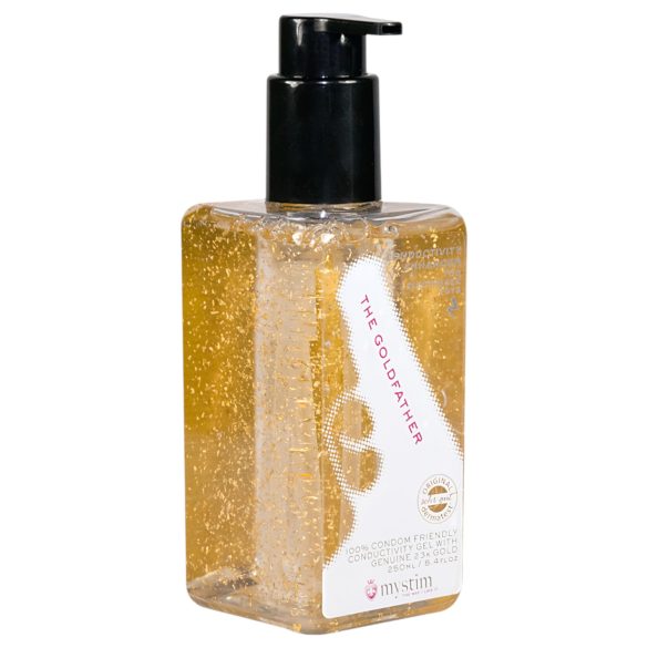 mystim λιπαντικό για ηλεκτροσέξ - 23k χρυσός (250ml)