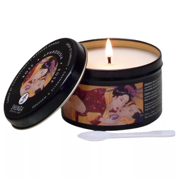 Shunga - κερί μασάζ σώματος - αφροδισιακό - άρωμα τριαντάφυλλο 170ml