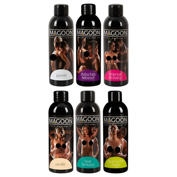 Σετ μαλακών ελαίων Magoon για μασάζ (6x100ml)