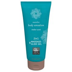   Shiatsu - λιπαντικό για μασάζ 2σε1 - άρωμα κεχριμπάρι - 200ml