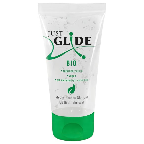 Just Glide Bio - βιολογικό λιπαντικό με βάση το νερό, κατάλληλο για vegan (50ml)