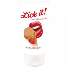  Lick it! - βρώσιμο λιπαντικό 2σε1 - φράουλα - 50ml