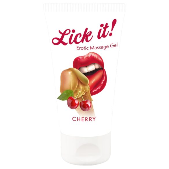Lick it! - βρώσιμο λιπαντικό 2σε1 - γεύση κεράσι - 50ml