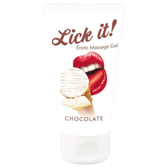 Lick it! - βρώσιμο λιπαντικό 2 σε 1 - λευκή σοκολάτα - 50ml