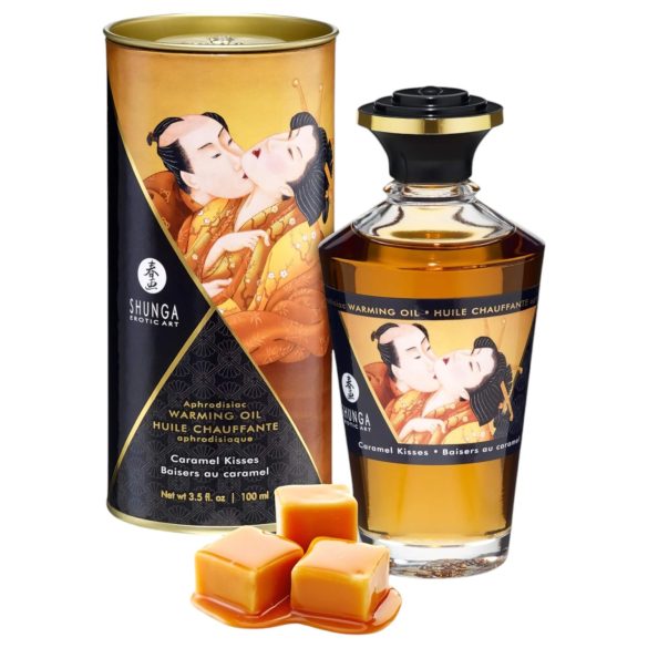Shunga - θερμαντικό λάδι μασάζ - καραμέλα (100ml)