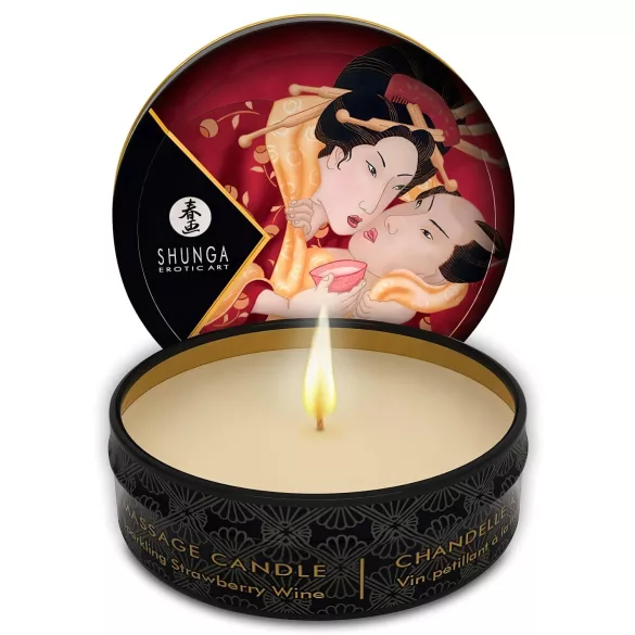 Shunga - κερί μασάζ - άρωμα φράουλα - 30ml