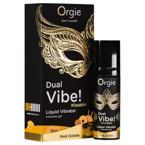 Orgie Dual Vibe! - υγρό δονητής - Piña Colada (15 ml)