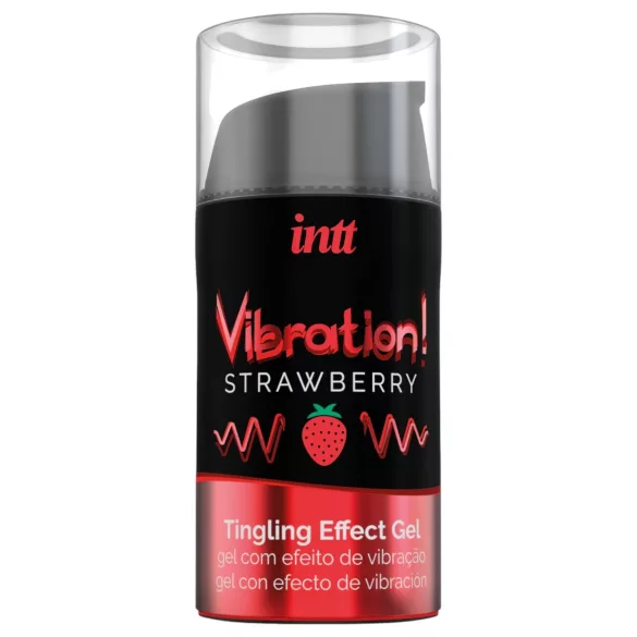 Intt Vibration! - υγρός δονητής - γεύση φράουλα - 15ml