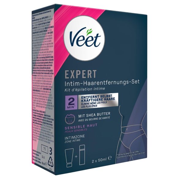 Veet - κρέμα αποτρίχωσης μπικίνι και ενυδατικός αφρός για γυναίκες (2*50 ml)