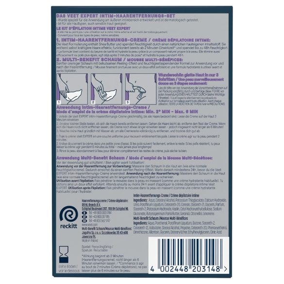 Veet - κρέμα αποτρίχωσης μπικίνι και ενυδατικός αφρός για γυναίκες (2*50 ml)