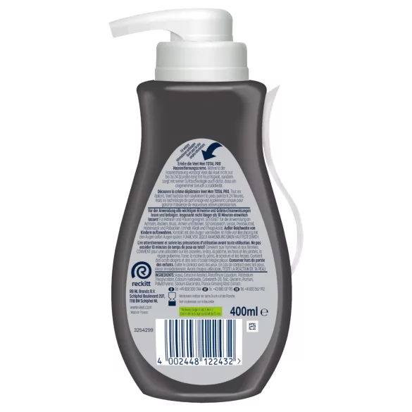 Veet - αποτριχωτική κρέμα για άνδρες - 400ml
