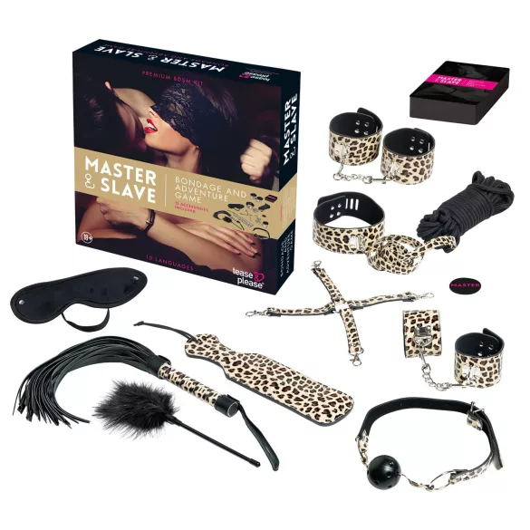 tease & please - Master & Slave - premium σετ BDSM περιπέτειας για ζευγάρια (13 τεμαχίων)