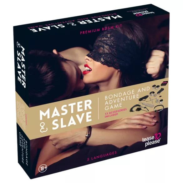 tease & please - Master & Slave - premium σετ BDSM περιπέτειας για ζευγάρια (13 τεμαχίων)