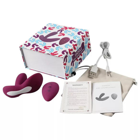 Cotoxo Saddle - δονητής προστάτη με τηλεχειριστήριο - μωβ