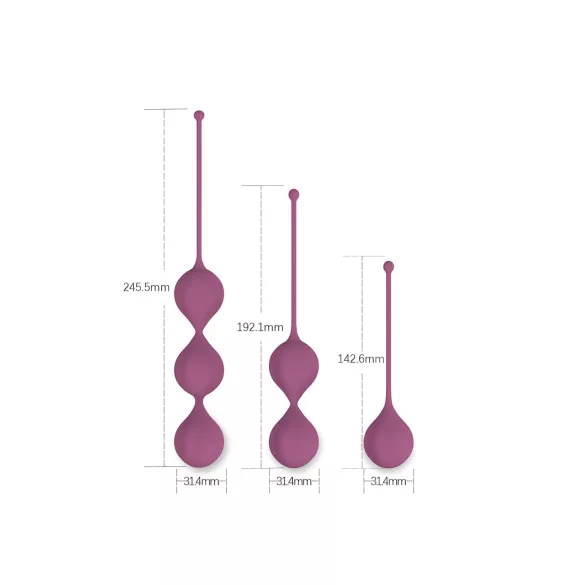 Cotoxo Belle - σετ 3 μπάλες kegel - γυναίκα - μοβ