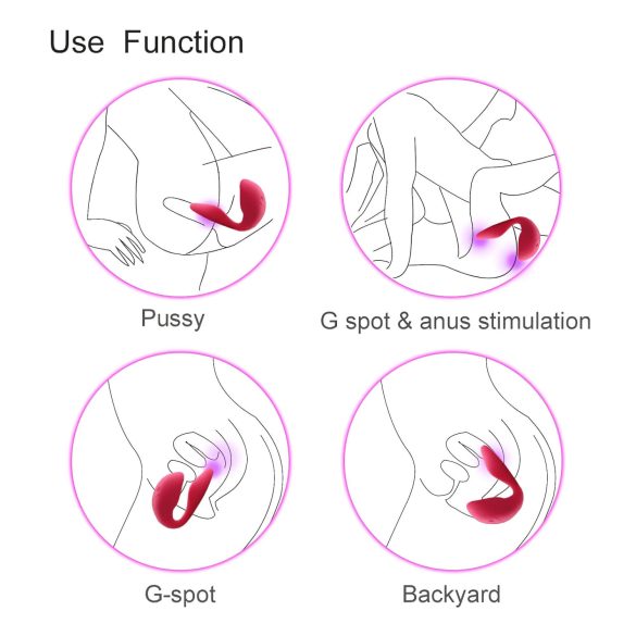 Cotoxo Cupid 2 - δονητής ζευγαριών με τηλεχειριστήριο - κόκκινο