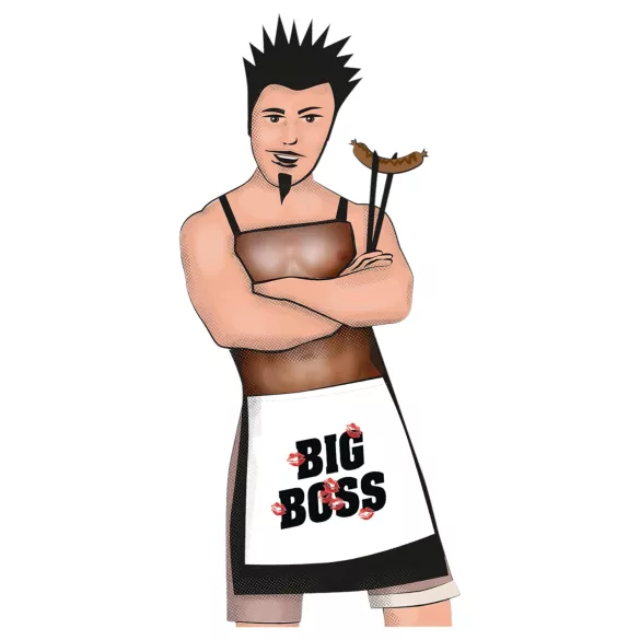 CHEFCOCK - ποδιά κουζίνας με αστείο σχέδιο Big Boss