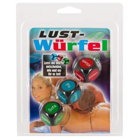 Ερωτικά ζάρια - γερμανικά - 3 τμχ