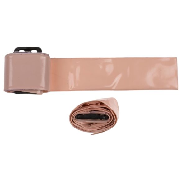 Cock Fighting - φουσκωτό strap-on πέος - φυσικό χρώμα