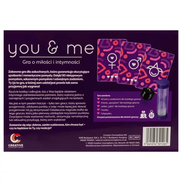 you & me - ερωτικό παιχνίδι για ζευγάρια (πολωνικά)