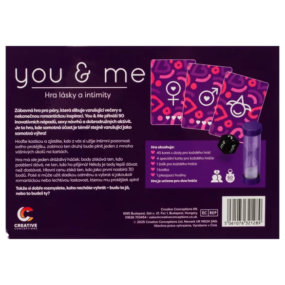 you & me - ερωτικό παιχνίδι για ζευγάρια (τσέχικο)