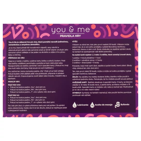 you & me - ερωτικό παιχνίδι για ζευγάρια (τσέχικο)