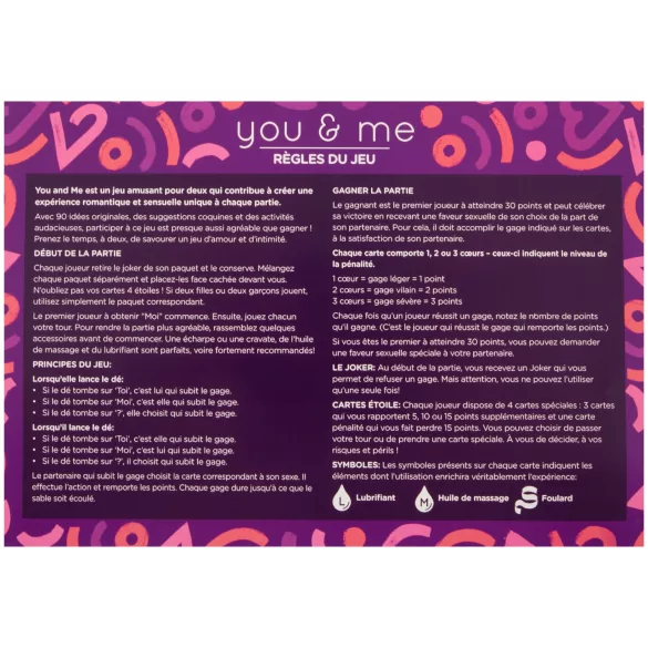 you & me - ερωτικό παιχνίδι για ζευγάρια (γαλλικό)