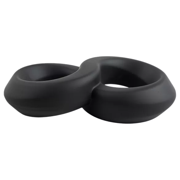 Pulselock Taur - διπλός δακτύλιος πέους και όρχεων (μαύρος) - 20mm