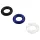 Pulselock Cirkl - Σετ δαχτυλιδιών πέους από TPE, 3 τεμάχια (μικτά χρώματα)