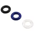 Pulselock Cirkl - Σετ δαχτυλιδιών πέους από TPE, 3 τεμάχια (μικτά χρώματα)