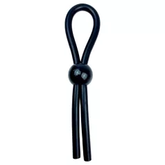   Pulselock Forge - ρυθμιζόμενο λαστιχένιο δαχτυλίδι πέους σιλικόνης (μαύρο)