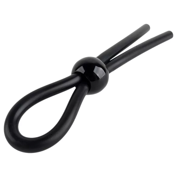 Pulselock Forge - ρυθμιζόμενο λαστιχένιο δαχτυλίδι πέους σιλικόνης (μαύρο)