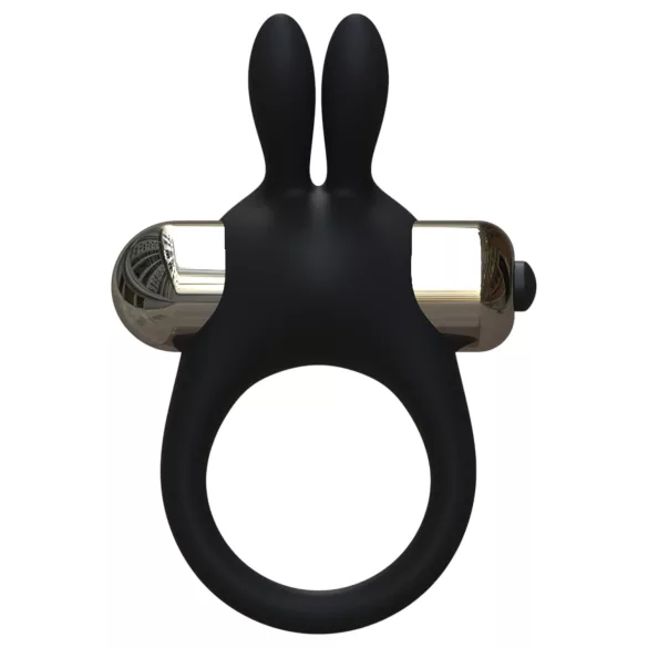 Pulselock Vantr - δονητικός δακτύλιος πέους με λαγουδάκι (μαύρο) - 30mm