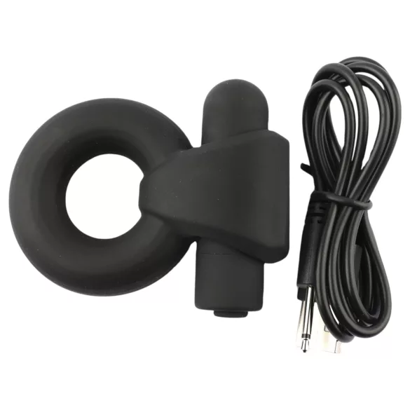Pulselock Vantr - δονητικός δακτύλιος πέους και όρχεων με μπαταρία (μαύρο) - 25 mm