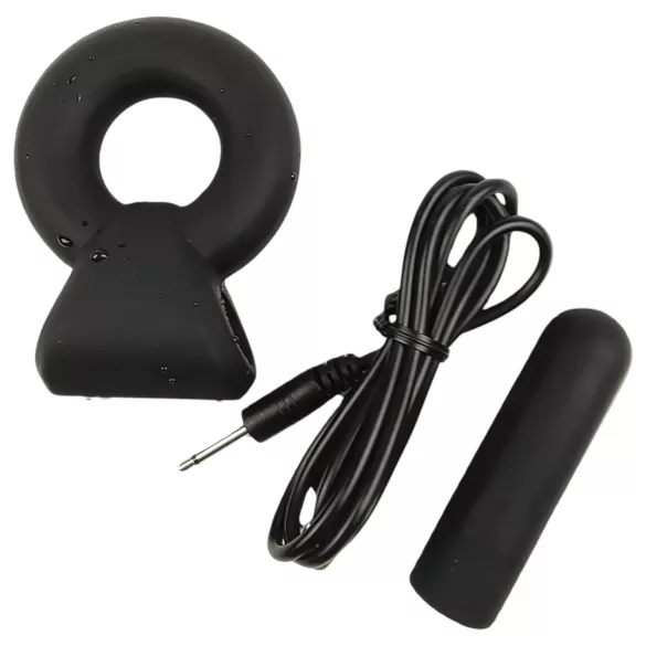 Pulselock Vantr - δονητικός δακτύλιος πέους και όρχεων με μπαταρία (μαύρο) - 25 mm