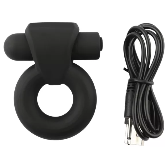 Pulselock Vantr - δονητικός δακτύλιος πέους και όρχεων με μπαταρία (μαύρο) - 25 mm