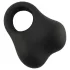 Pulselock Taur - δαχτυλίδι πέους από σιλικόνη με βαρίδια σε μορφή μπάλας (μαύρο)