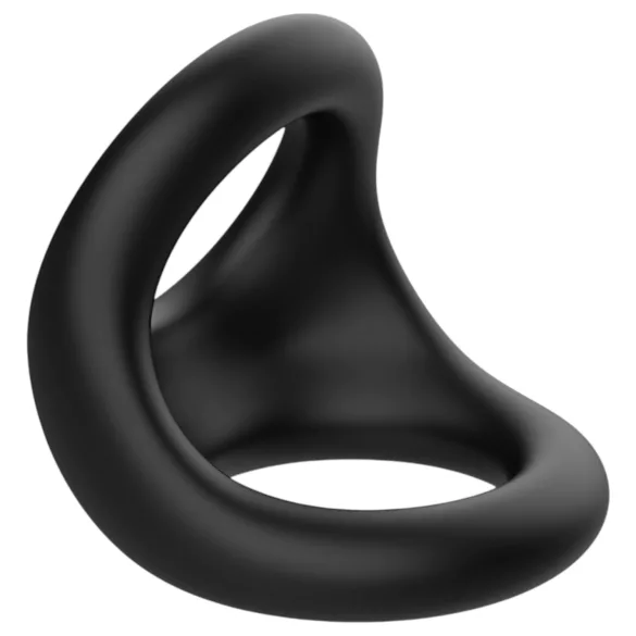 Pulselock Taur - δαχτυλίδι πέους και όρχεων με ανάγλυφο περίγραμμα (μαύρο)
