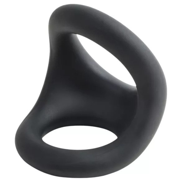 Pulselock Taur - δαχτυλίδι πέους και όρχεων με ανάγλυφο περίγραμμα (μαύρο)
