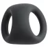 Pulselock Taur - δαχτυλίδι πέους και όρχεων με ανάγλυφο περίγραμμα (μαύρο)