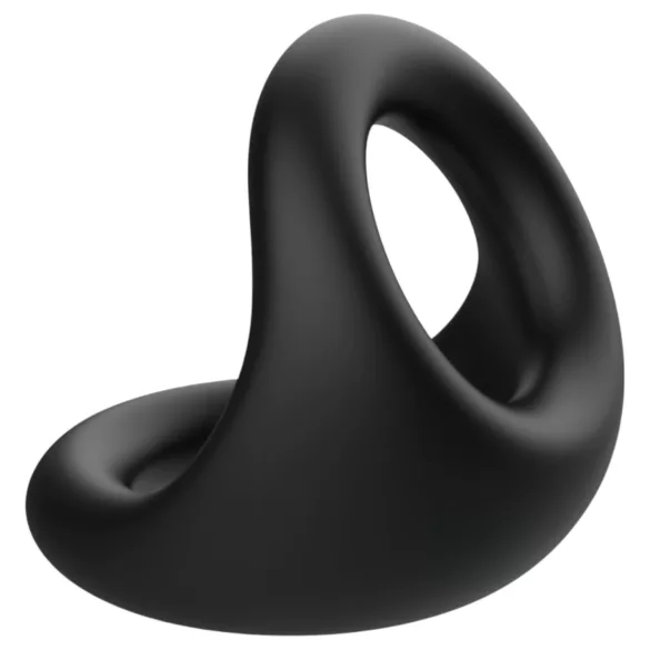 Pulselock Taur - δαχτυλίδι πέους και όρχεων με ανάγλυφο περίγραμμα (μαύρο)