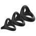 Pulselock Taur - Δακτύλιος πέους και όρχεων σε σχήμα Υ (μαύρο) - M