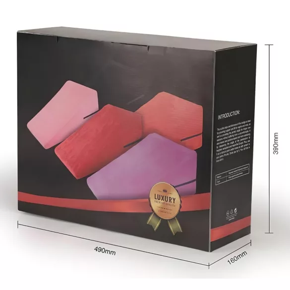 Desirel Magic Pillow σφηνοειδές σετ σεξ μαξιλαριών - μικρό + μεγάλο (κόκκινο)