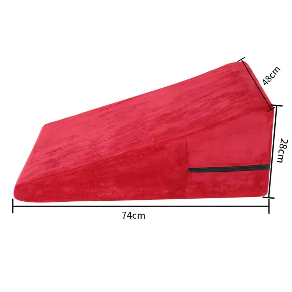 Desirel Magic Pillow σφηνοειδές σετ σεξ μαξιλαριών - μικρό + μεγάλο (κόκκινο)