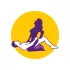 Desirel Magic Pillow - φουσκωτό σφηνοειδές σεξ μαξιλάρι (σκούρο μωβ)